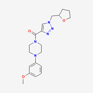 1-(3-methoxyphenyl)-4-{[1-(tetrahydro-2-furanylmethyl)-1H-1,2,3-triazol-4-yl]carbonyl}piperazine