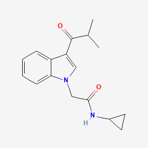 N-cyclopropyl-2-(3-isobutyryl-1H-indol-1-yl)acetamide
