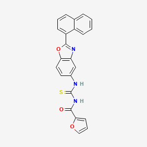 molecular formula C23H15N3O3S B5984920 N-({[2-(1-naphthyl)-1,3-benzoxazol-5-yl]amino}carbonothioyl)-2-furamide 