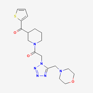 (1-{[5-(4-morpholinylmethyl)-1H-tetrazol-1-yl]acetyl}-3-piperidinyl)(2-thienyl)methanone