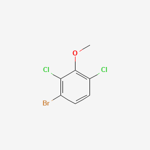 molecular formula C7H5BrCl2O B598493 1-Bromo-2,4-dichloro-3-methoxybenzene CAS No. 174913-18-9