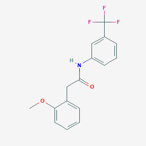 molecular formula C16H14F3NO2 B5984973 2-(2-methoxyphenyl)-N-[3-(trifluoromethyl)phenyl]acetamide 