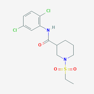 molecular formula C14H18Cl2N2O3S B5985002 N-(2,5-dichlorophenyl)-1-(ethylsulfonyl)-3-piperidinecarboxamide 