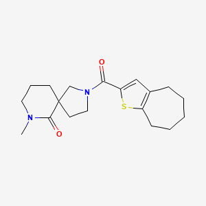 molecular formula C19H26N2O2S B5985016 7-methyl-2-(5,6,7,8-tetrahydro-4H-cyclohepta[b]thien-2-ylcarbonyl)-2,7-diazaspiro[4.5]decan-6-one 
