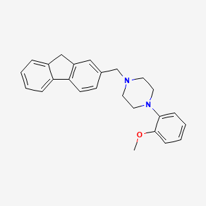 molecular formula C25H26N2O B5985156 1-(9H-fluoren-2-ylmethyl)-4-(2-methoxyphenyl)piperazine 
