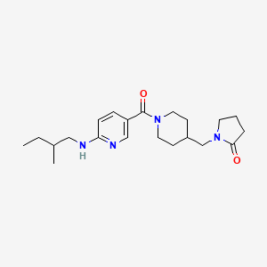 1-{[1-({6-[(2-methylbutyl)amino]-3-pyridinyl}carbonyl)-4-piperidinyl]methyl}-2-pyrrolidinone