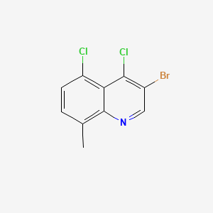 B598521 3-Bromo-4,5-dichloro-8-methylquinoline CAS No. 1204810-68-3
