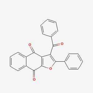 molecular formula C25H14O4 B5985258 3-benzoyl-2-phenylnaphtho[2,3-b]furan-4,9-dione CAS No. 70525-44-9
