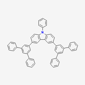 molecular formula C54H37N B598527 9-苯基-3,6-双(3,5-二苯基苯基)-9H-咔唑 CAS No. 1201649-79-7