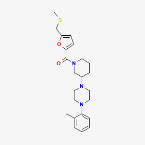 1-(2-methylphenyl)-4-(1-{5-[(methylthio)methyl]-2-furoyl}-3-piperidinyl)piperazine