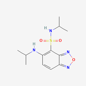 molecular formula C12H18N4O3S B5985357 N-isopropyl-5-(isopropylamino)-2,1,3-benzoxadiazole-4-sulfonamide 