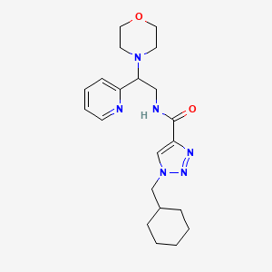 1-(cyclohexylmethyl)-N-[2-(4-morpholinyl)-2-(2-pyridinyl)ethyl]-1H-1,2,3-triazole-4-carboxamide