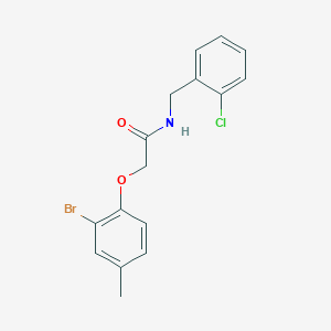 2-(2-bromo-4-methylphenoxy)-N-(2-chlorobenzyl)acetamide