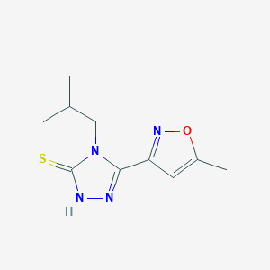 4-isobutyl-5-(5-methyl-3-isoxazolyl)-4H-1,2,4-triazole-3-thiol