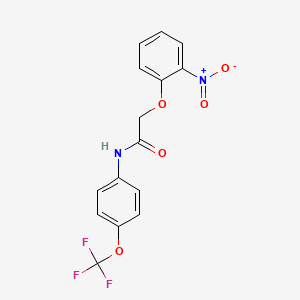 2-(2-nitrophenoxy)-N-[4-(trifluoromethoxy)phenyl]acetamide