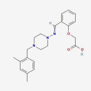 [2-({[4-(2,4-dimethylbenzyl)-1-piperazinyl]imino}methyl)phenoxy]acetic acid