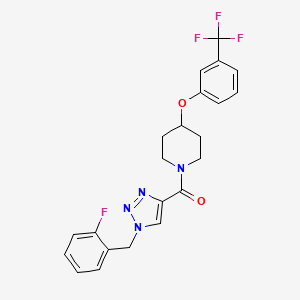 1-{[1-(2-fluorobenzyl)-1H-1,2,3-triazol-4-yl]carbonyl}-4-[3-(trifluoromethyl)phenoxy]piperidine