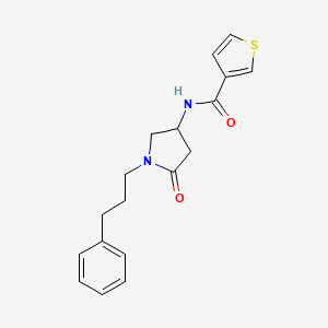 N-[5-oxo-1-(3-phenylpropyl)-3-pyrrolidinyl]-3-thiophenecarboxamide