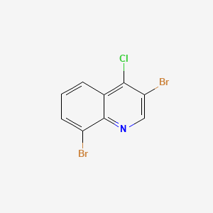 molecular formula C9H4Br2ClN B598551 3,8-Dibromo-4-chloroquinoline CAS No. 1204812-12-3