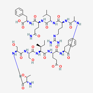 molecular formula C59H91N15O18 B598552 HSV-1 Glycoprotein (gB) (497-507) CAS No. 148337-11-5