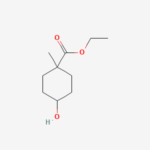 molecular formula C10H18O3 B598555 Ethyl 4-hydroxy-1-methylcyclohexanecarboxylate CAS No. 104036-19-3