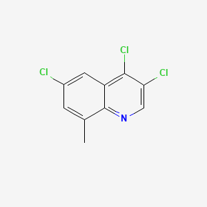 molecular formula C10H6Cl3N B598556 3,4,6-Trichloro-8-methylquinoline CAS No. 1204810-66-1