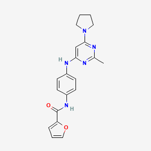 N-(4-{[2-methyl-6-(1-pyrrolidinyl)-4-pyrimidinyl]amino}phenyl)-2-furamide