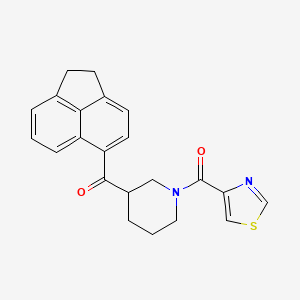 molecular formula C22H20N2O2S B5985583 1,2-dihydro-5-acenaphthylenyl[1-(1,3-thiazol-4-ylcarbonyl)-3-piperidinyl]methanone 
