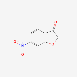 molecular formula C8H5NO4 B598559 6-Nitrobenzofuran-3(2H)-one CAS No. 1199783-01-1
