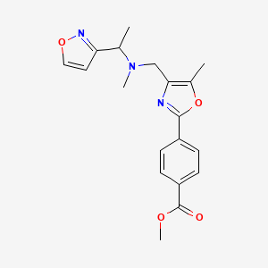 methyl 4-(4-{[[1-(3-isoxazolyl)ethyl](methyl)amino]methyl}-5-methyl-1,3-oxazol-2-yl)benzoate