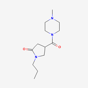 4-[(4-methyl-1-piperazinyl)carbonyl]-1-propyl-2-pyrrolidinone