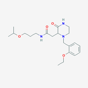 2-[1-(2-ethoxybenzyl)-3-oxo-2-piperazinyl]-N-(3-isopropoxypropyl)acetamide