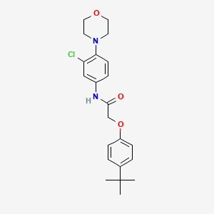 2-(4-tert-butylphenoxy)-N-[3-chloro-4-(4-morpholinyl)phenyl]acetamide