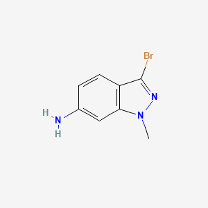 molecular formula C8H8BrN3 B598569 3-Bromo-1-methyl-1H-indazol-6-amine CAS No. 1203181-56-9