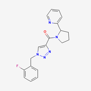 2-(1-{[1-(2-fluorobenzyl)-1H-1,2,3-triazol-4-yl]carbonyl}-2-pyrrolidinyl)pyridine