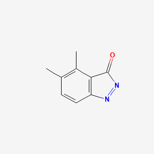 molecular formula C9H8N2O B598576 4,5-Dimethyl-3H-indazol-3-one CAS No. 199444-10-5