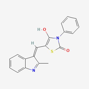 5-[(2-methyl-1H-indol-3-yl)methylene]-3-phenyl-1,3-thiazolidine-2,4-dione