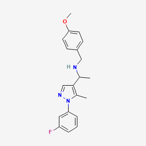 1-[1-(3-fluorophenyl)-5-methyl-1H-pyrazol-4-yl]-N-(4-methoxybenzyl)ethanamine