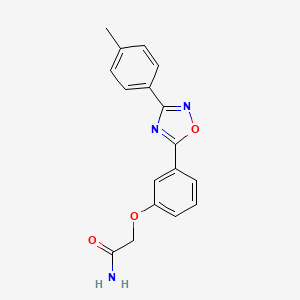2-{3-[3-(4-methylphenyl)-1,2,4-oxadiazol-5-yl]phenoxy}acetamide