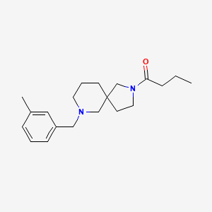 2-butyryl-7-(3-methylbenzyl)-2,7-diazaspiro[4.5]decane