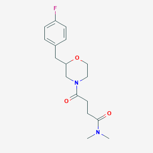 4-[2-(4-fluorobenzyl)-4-morpholinyl]-N,N-dimethyl-4-oxobutanamide