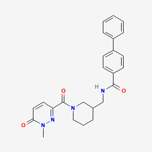 N-({1-[(1-methyl-6-oxo-1,6-dihydro-3-pyridazinyl)carbonyl]-3-piperidinyl}methyl)-4-biphenylcarboxamide