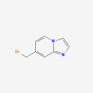 molecular formula C8H7BrN2 B598590 7-(Bromomethyl)imidazo[1,2-A]pyridine CAS No. 1204298-66-7