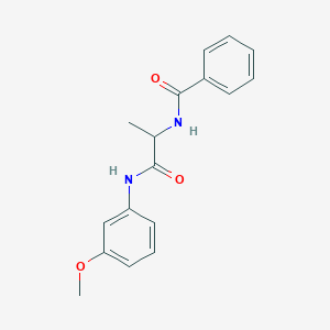 N-{2-[(3-methoxyphenyl)amino]-1-methyl-2-oxoethyl}benzamide