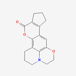 2,3,5,6,10,11-hexahydro-1H-cyclopenta[4,5]pyrano[2,3-f][1,4]oxazino[2,3,4-ij]quinolin-12(9H)-one