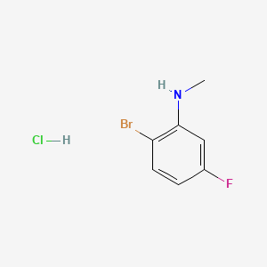 molecular formula C7H8BrClFN B598610 2-溴-5-氟-N-甲基苯胺盐酸盐 CAS No. 1199773-27-7