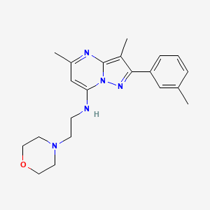 3,5-dimethyl-2-(3-methylphenyl)-N-[2-(4-morpholinyl)ethyl]pyrazolo[1,5-a]pyrimidin-7-amine