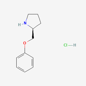 molecular formula C11H16ClNO B598612 (S)-2-(苯氧甲基)吡咯烷盐酸盐 CAS No. 174213-52-6