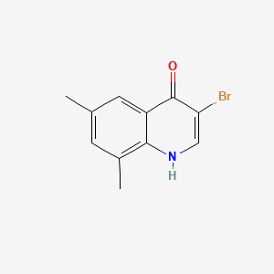 molecular formula C11H10BrNO B598622 3-Bromo-6,8-dimethylquinolin-4(1H)-one CAS No. 1204810-75-2