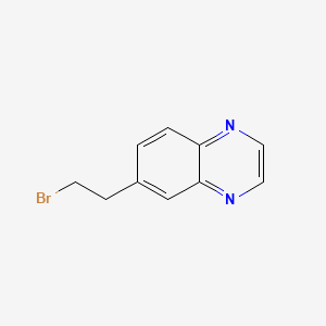 molecular formula C10H9BrN2 B598623 6-(2-溴乙基)喹喔啉 CAS No. 1204298-74-7